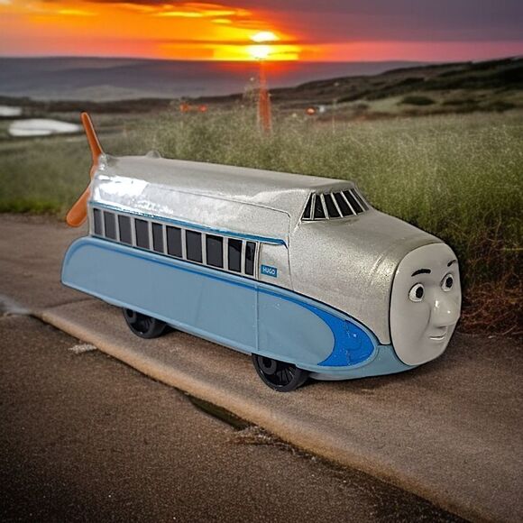 Thomas & Friends Hugo Blimp Guillane 2016 Diecast Silver Matte DXR58 Propeller. - Picture 13 of 16